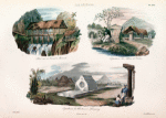 Ile Célèbes.: Port sur un Torrent à Manado; Sepultures des alfours de Tondan; Sépultures des Chrétiens à likoupang.