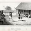 Danse Guerrière, exécutée chex le Résident hollandais. (Bourou.).