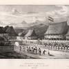 Réception a tondano. du gouverneur merkus et des officiers de l' Astrolabe. (Ile Célébes.).