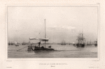 Vue de la rade de batavia. (Java.).