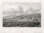 Vue de saint denis. (Ile Bourbon.).