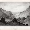 Ravins volcaniques, et montagne de cendre. (Ilre de l'Ascension.).