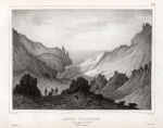 Ravins volcaniques, et montagne de cendre. (Ilre de l'Ascension.).