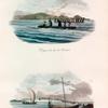 Celèbes et Java.: Pirogue du lac de Tondane; Bateau de Batavia.