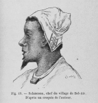 Salancona, chef du village de Bel-Air. D'après un croquis de l'auteur.