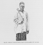 Soldat de l'armée de Samory, d'après une photographie de M. Van Bosch.