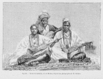 Griots de Sambala, roi de Médine, d'après une photographie de M. Barbier.