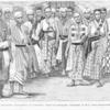 Les amazones guerrières du Dahomey. (D'après une photographie communiquée par M. le colonel Dinnematin-Dorat.)