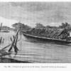 Pirogue de guerre du roi de Bonny. (Aquarelle inédite de Nousveaux.)
