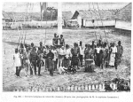 Ouvriers indigènes de Libreville (Gabon). (D'après une photographie de M. le capitaine Laumonier.)