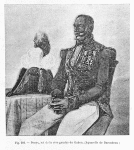 Denys, roi de la rive gauche du Gabon. (Aquarelle de Darondeau.)