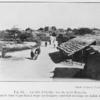 La ville d'Abéché, vue du poste Français. Dans le fond le pavillon à étage (en briques) construit du temps du Kolak Ali.