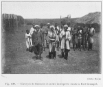 Envoyés de Senoussi et notre interprète Arabe à Fort-Crampel.