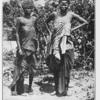 Femmes Batéké (celle de gauche en deuil).