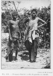 Femmes Batéké (celle de gauche en deuil).