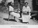 The Porto Rican method of making lace.