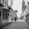 A principal street of Fort de France with its Cathedral.