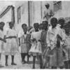 [A group of children in Santiago de Cuba.]
