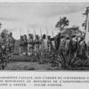 Chefs Dahoméens faisant, sur l'ordre du gouverneur général, amende honorable au monument de l'administrateur cait, assassiné a Sakete.
