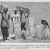 Porteurs de barres de sel a Tombouctou. Ces barres plates et marquées de signes mystérieux proviennent des mines de Taoudenit.