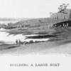 Building a large boat.