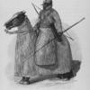 Un cavalier cuirassé.