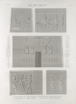 Île de Philæ. 1.3. Sculptures des deux pylônes; 2. Bas-relief du temple de l'ouest; 4.5. Bas-reliefs du Grand Temple; 6-11. Inscriptions hiéroglyphiques.