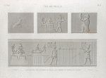 Île de Philæ. 1.3.4. Sculptures de la galerie de l'est; 2. Bas-relief du temple de l'ouest.