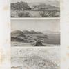 Île d'Éléphantine et environs. 1-3. Vue et plans de la cataracte de Syène [Aswân] et des environs; 4. Vue des ruines d'Éléphantine.
