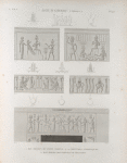 Koum Omboû (Ombos). 1-5. Bas-reliefs du Petit Temple; 6-13.15. Coeffures symboliques; 14. Bas-reliefs des grottes de Selseleh.