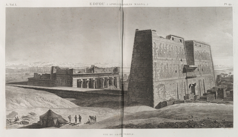 Edfou [Idfû] (Apollinopolis Magna). Vue du Grand Temple - NYPL Digital ...