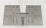 Edfou [Idfû] (Apollinopolis Magna). Élévation du pylône du Grand Temple