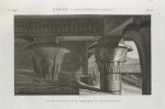 Edfou [Idfû] (Apollinopolis Magna). Vue de l'intérieur du portique du Grand Temple