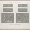 Edfou [Idfû] (Apollinopolis Magna). Bas-reliefs et détails du Grand Temple
