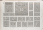 Esné [Isnâ] (Latopolis). Détails d'architecture, bas-reliefs et inscriptions hiéroglyphique du portique.