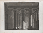 Esné [Isnâ] (Latopolis). Vue perspective de l'intérieur du portique.