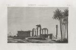 Erment [Armant] (Hermonthis). Vue du temple prise au nord-ouest.