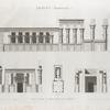 Erment [Armant] (Hermonthis). Plan, coupe et élévations du temple.