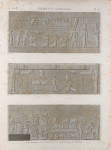 Erment [Armant] (Hermonthis). Bas-reliefs sculptés dans le sanctuaire du temple.