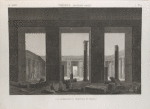 Thèbes. Medynet-Abou [Medinet Habu]. Vue intérieure du péristyle du palais.