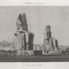 Thèbes. Memnonium [Ramesseum]. Vue des deux colosses.