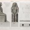 Thèbes. Memnonium [Ramesseum]. Détails de la statue colossalle de Memnon. [Restoration]