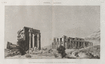 Thèbes. Memnonium [Ramesseum]. Vue du tombeau d'Osymandyas et d'une partie de la chaine Libyque, prise du nord-est.