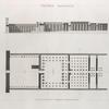 Thèbes. Memnonium [Ramesseum]. Plan et coupe du tombeau  d'Osymandyas.