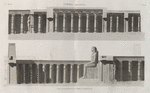 Thèbes. Memnonium [Ramesseum]. Coupe longitudinale du tombeau  d'Osymandyas, prise de l'ouest.