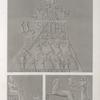 Thèbes. Memnonium [Ramesseum]. Bas-reliefs sculpté dans la salle hypostyle et sur le premier pylône du tombeau d'Osymandyas.