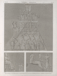 Thèbes. Memnonium [Ramesseum]. Bas-reliefs sculpté dans la salle hypostyle et sur le premier pylône du tombeau d'Osymandyas.