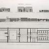 Thèbes. Memnonium [Ramesseum]. Plan et coupes du tombeau d'Osymandyas restauré d'après Diodore de Sicile.