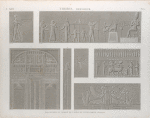 Thèbes. Memnonium [Ramesseum]. Bas-reliefs du temple de l'ouest et d'une grotte voisine.
