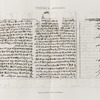 Thèbes. Hypogées. Manuscrit sur papyrus.
